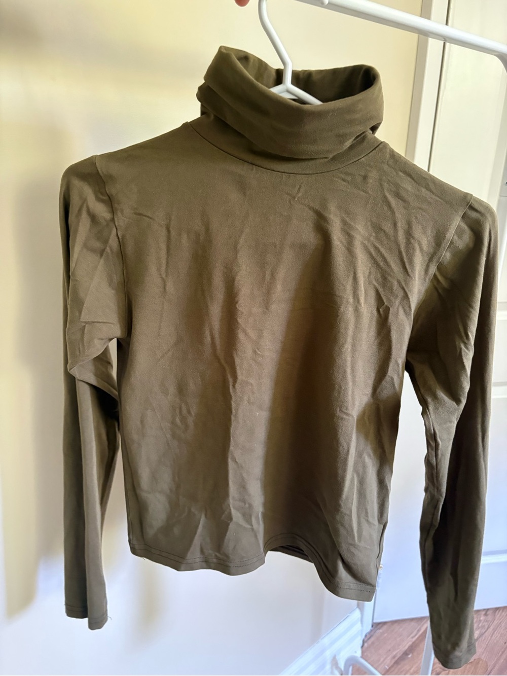 Los Angeles Apparel Olive Green Long Sleeve Turtleneck Tee